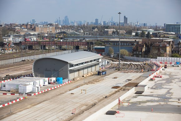 HS2 unveils the ‘beating heart of HS2 in London’ at its London logistics hub. Image: HS2