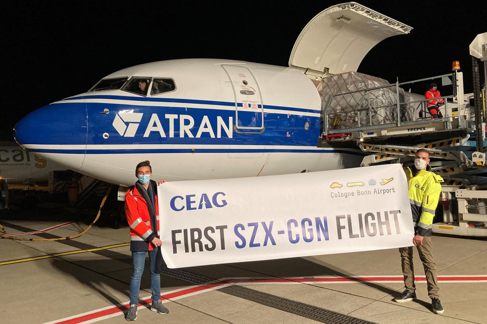 ATRAN Airlines introduces a freighter call from Shenzhen to Cologne/Bonn. Image: ATRAN