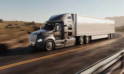 TuSimple becomes first to successfully operate driver out, fully autonomous semi-truck on open public roads. Image: TuSimple