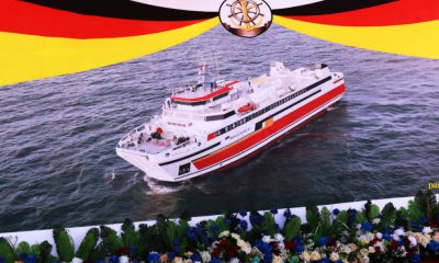 Damen Shipyards hands over new RoPax 6716 to Port Authority of Timor-Leste. Image: Damen