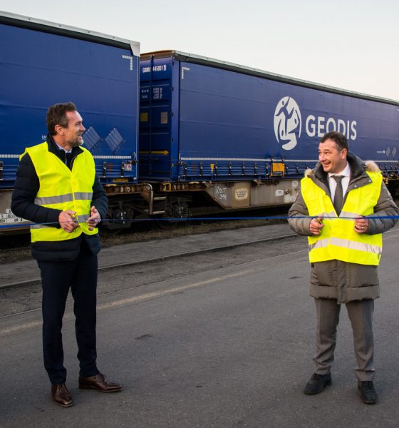 GEODIS inaugurates a new rail link between France and Italy. Image: Geodis