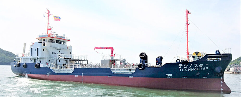 MOL group bunkering vessel successfully operated using biodiesel fuel. Image: MOL