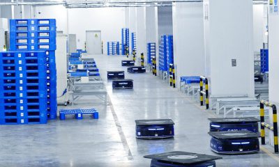 Geek+ and Engero create world’s first fully automated intelligent cold chain port warehouse. Image: Geek+
