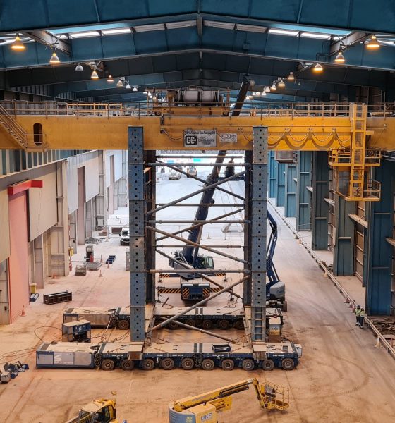 Sarens to remove overhead gantry cranes in Teesport. Image: Sarens