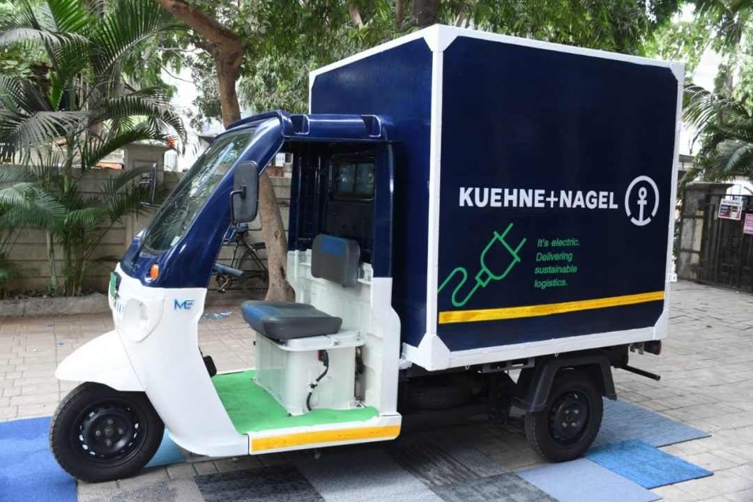 Kuehne+Nagel launches electric vehicle service in India. Image: Kuehne+Nagel