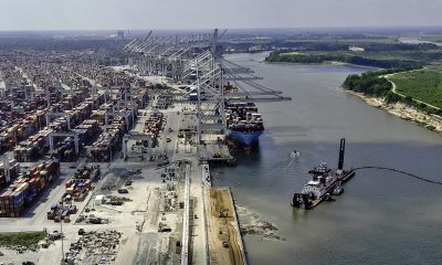 Georgia Ports Authority's record setting month for handling 519,390 TEUs. Image: Georgia Ports Authority